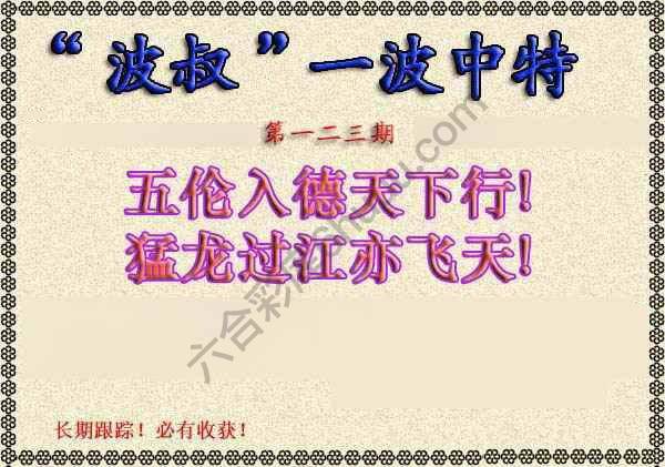 波叔一波中特