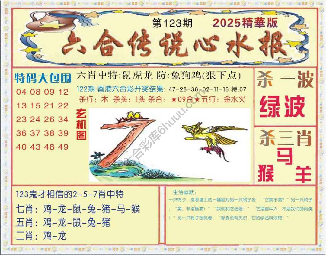 六合传说心水报