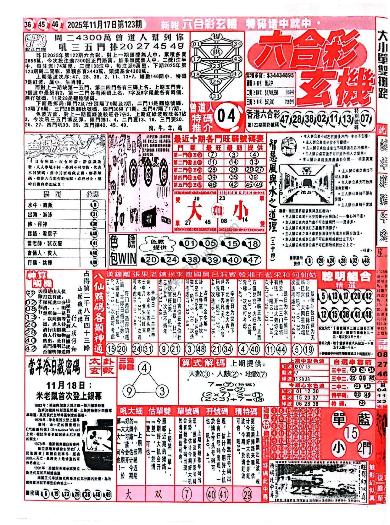 六合彩玄机