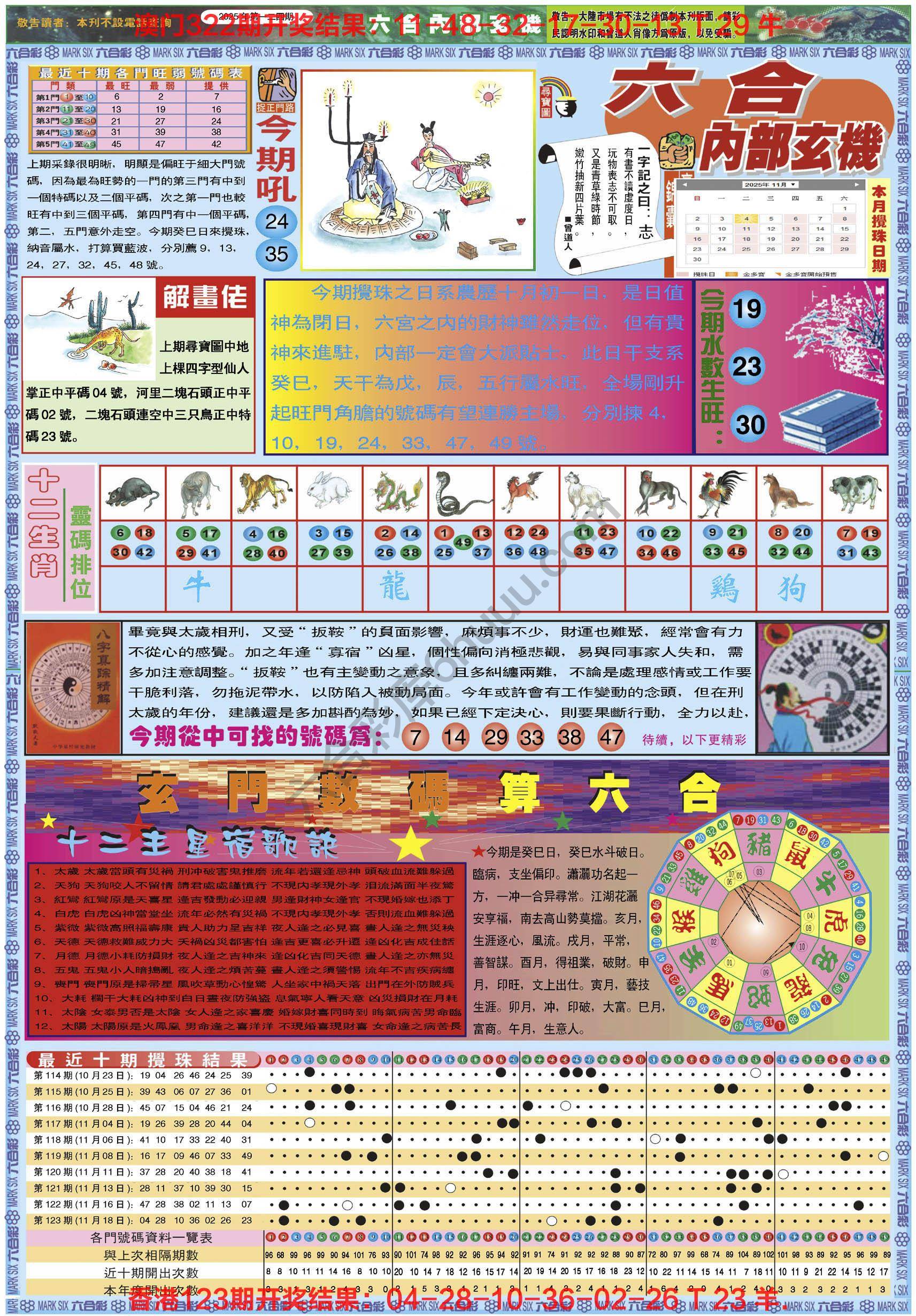 六合内部玄机港版