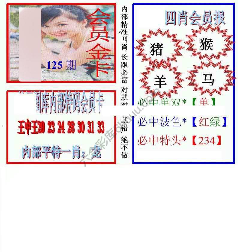 马经四肖会员报