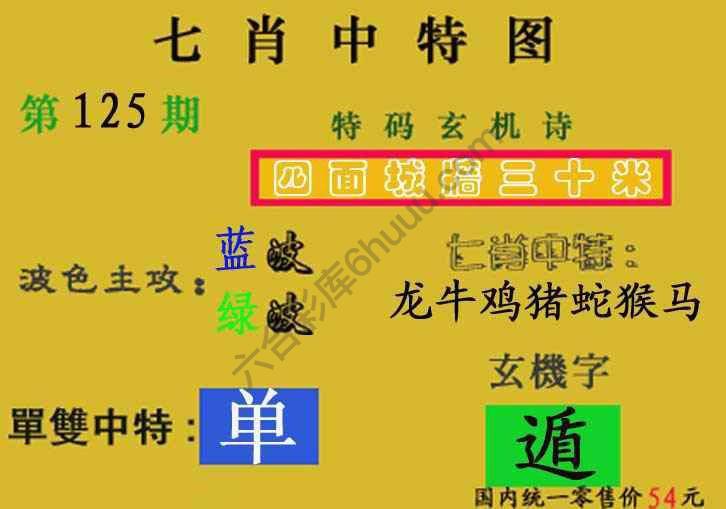 七肖中特图