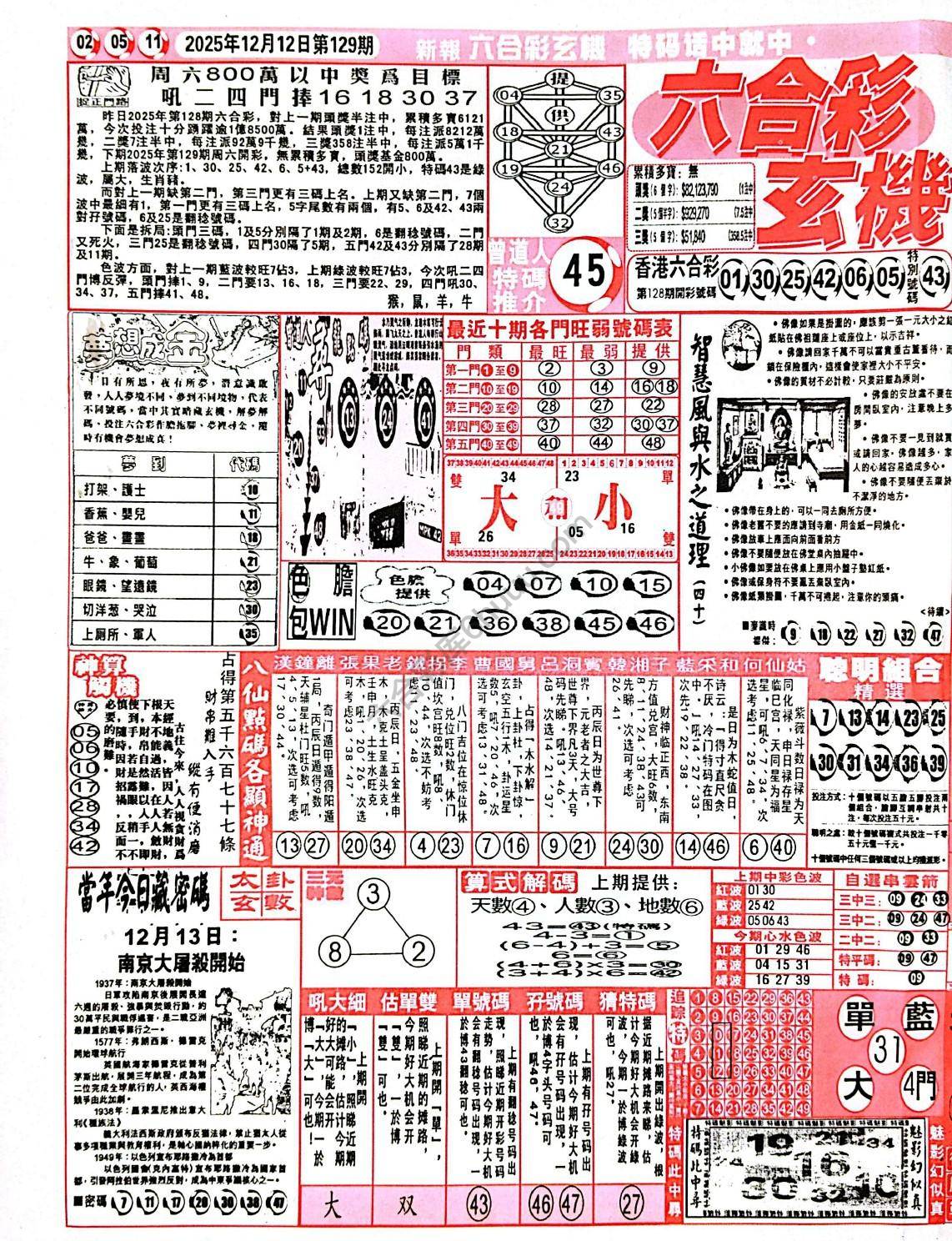 六合彩玄机