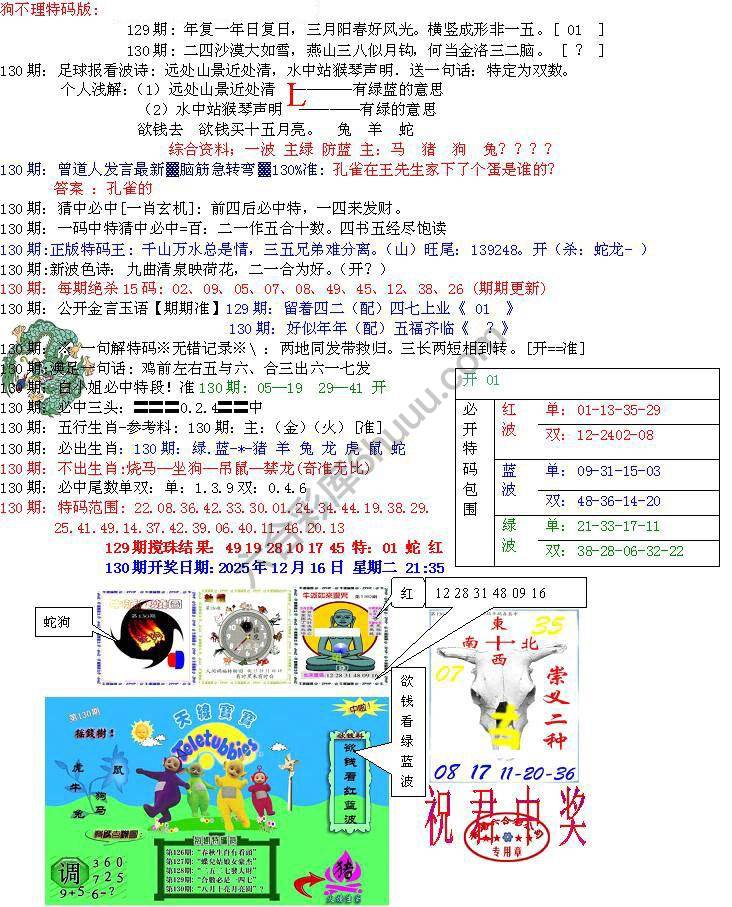 青龙五鬼报