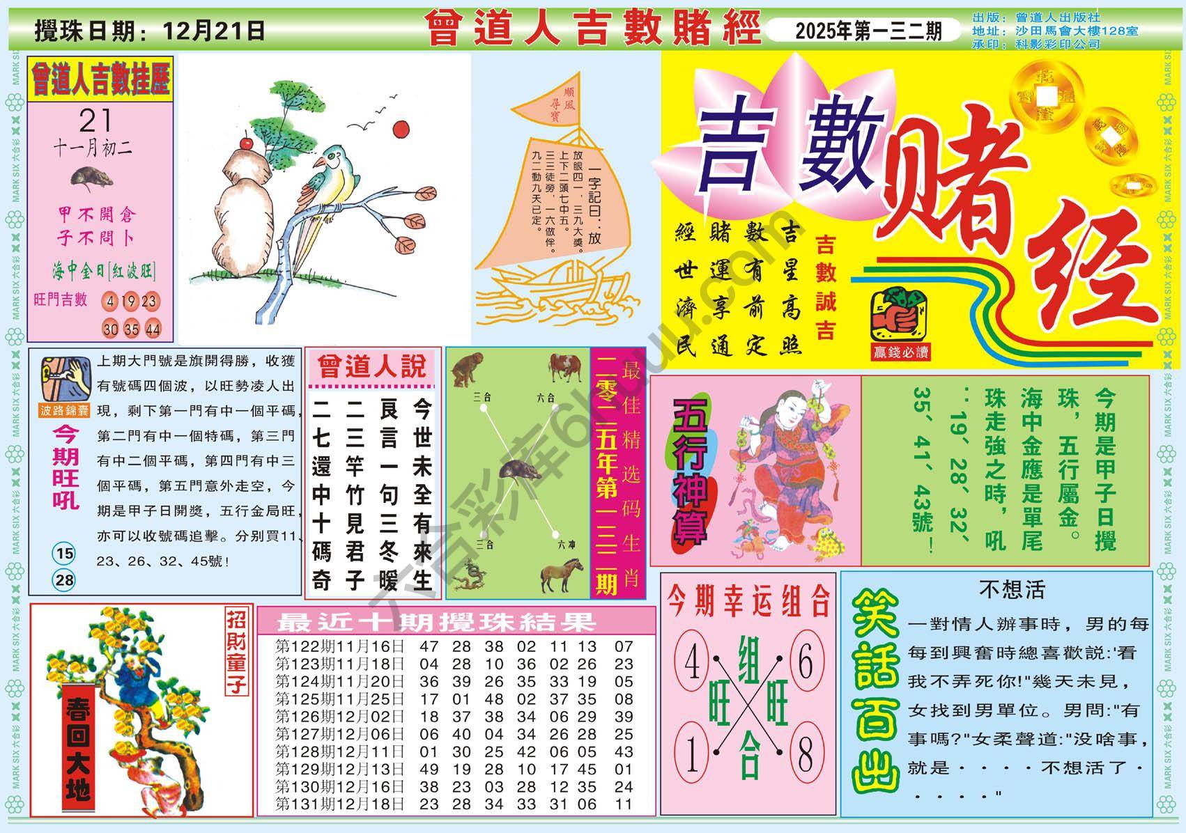 曾道人吉数赌经