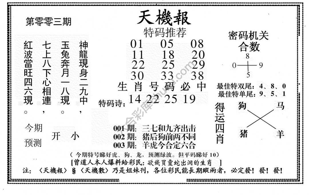 天机报