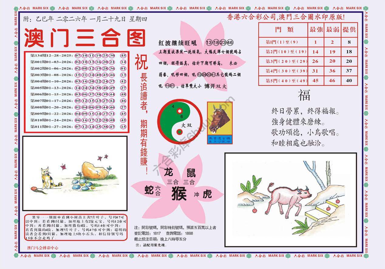 澳门三合图