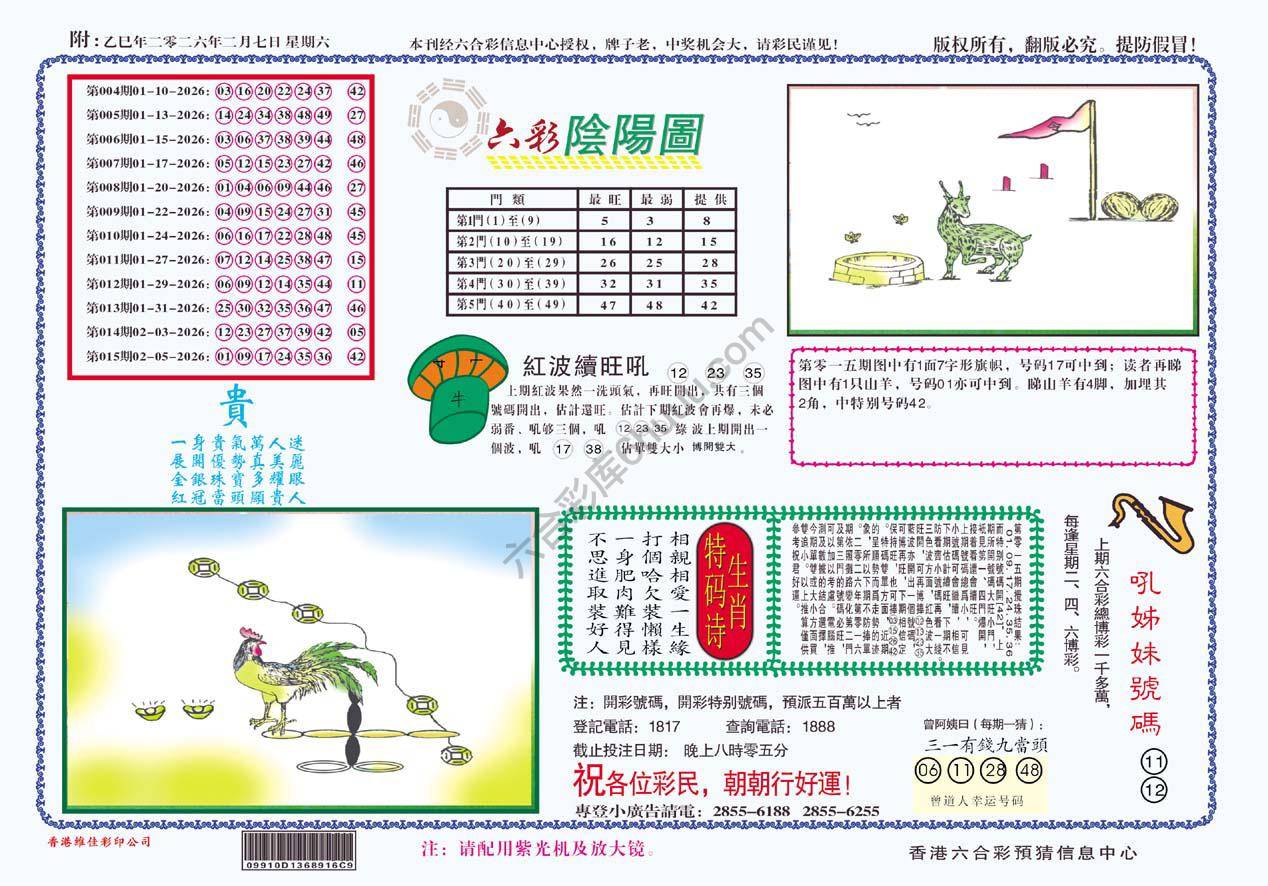 六彩阴阳图
