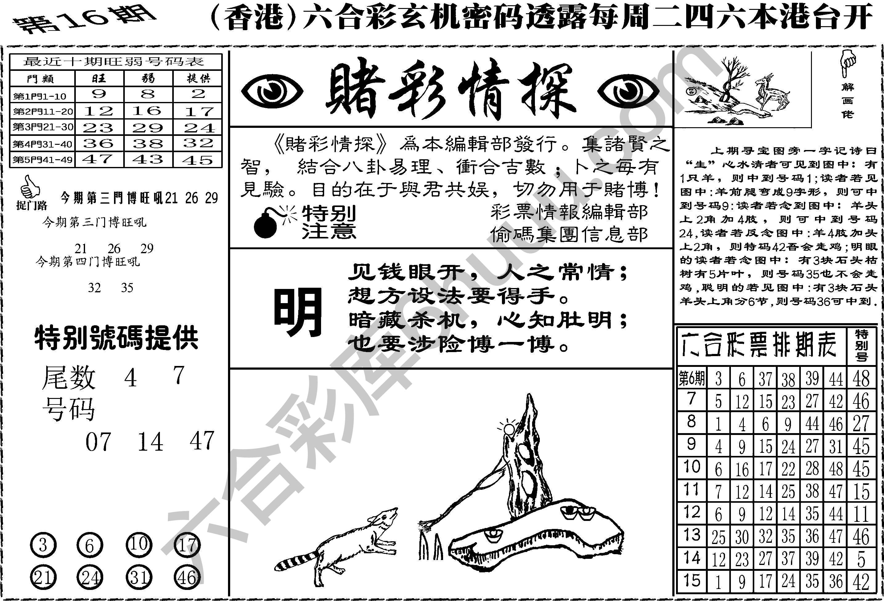 赌彩情探