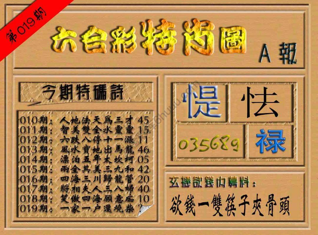 六合彩特肖图