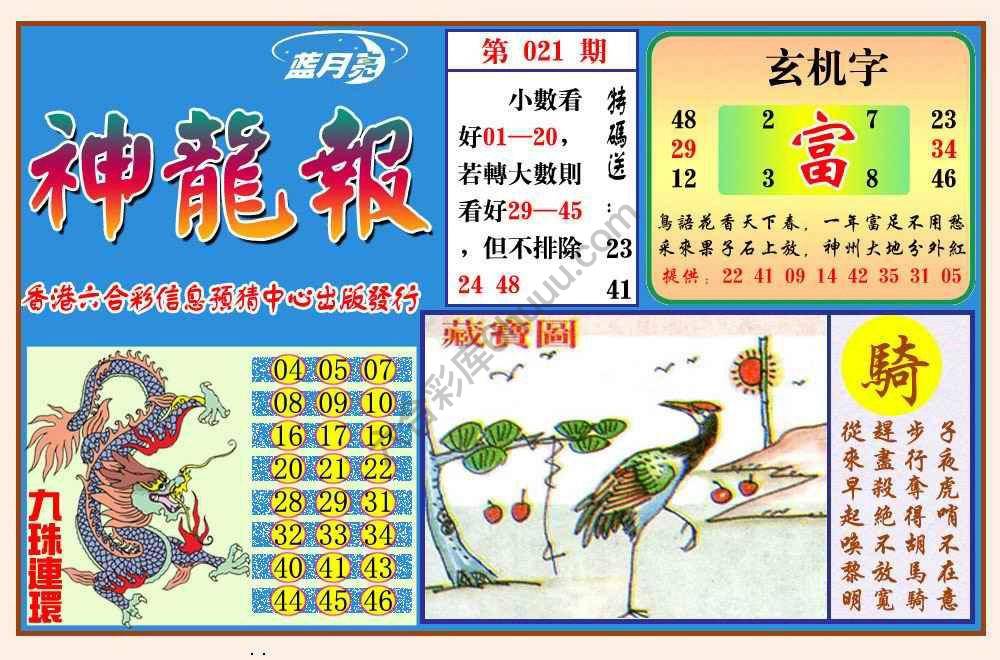 蓝月亮神龙报