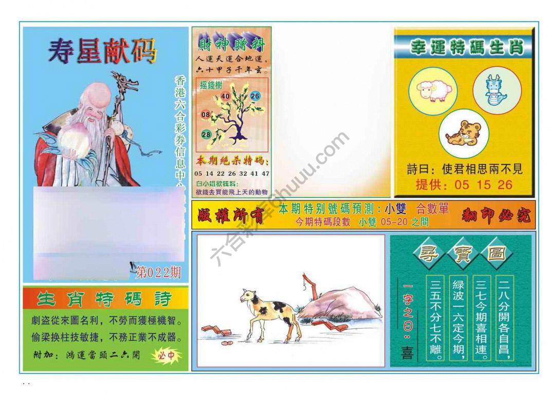 寿星献码