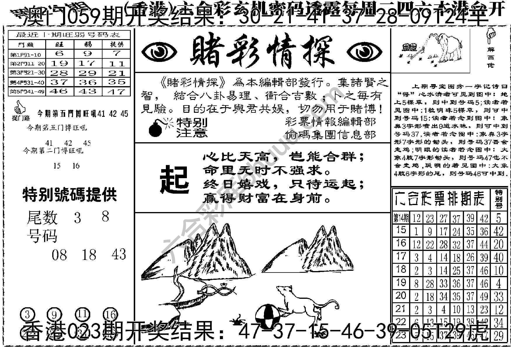 赌彩情探