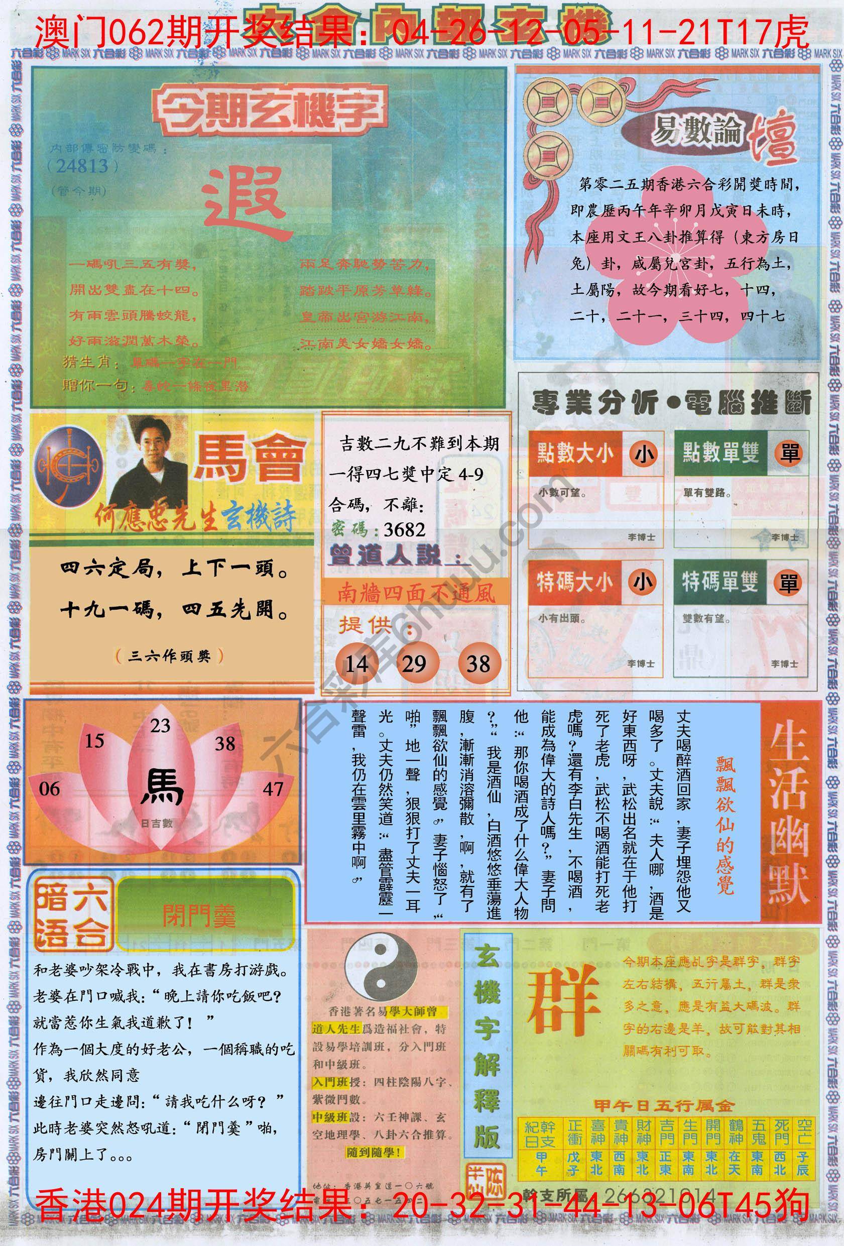 六合内部玄机