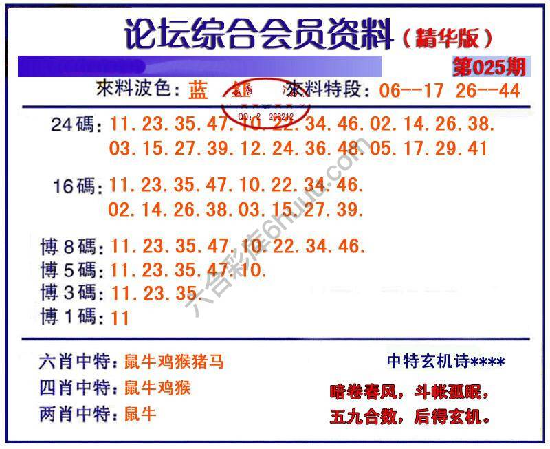 综合会员资料