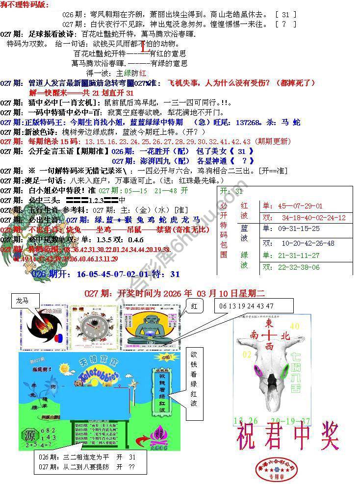 青龙五鬼报