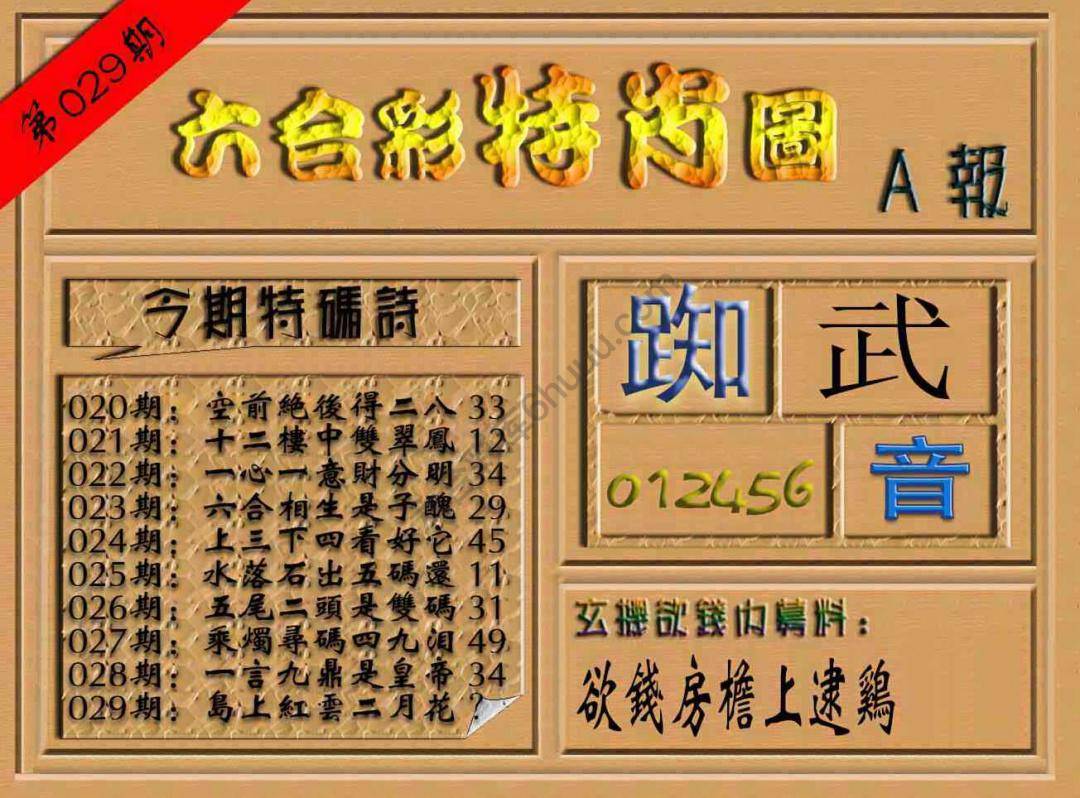 六合彩特肖图