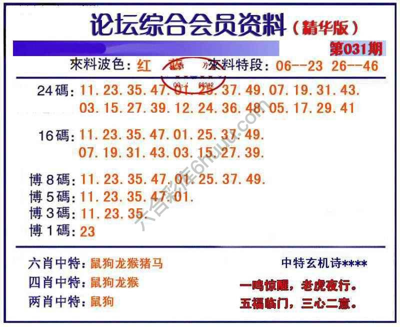 综合会员资料