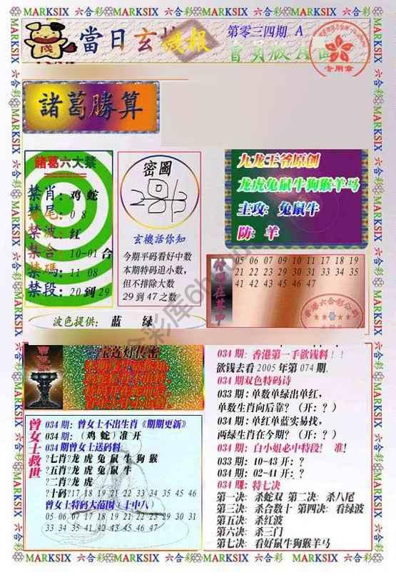 当日玄机报