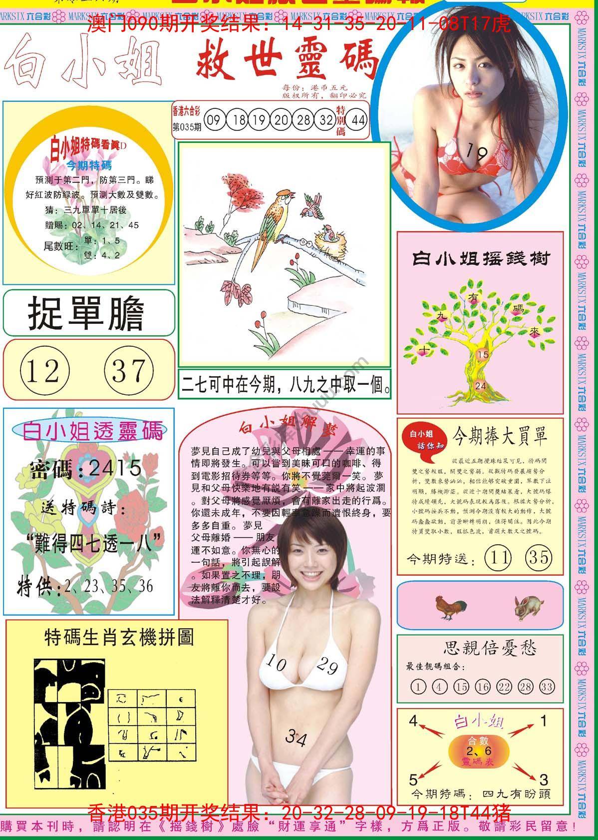 白小姐救世灵码报