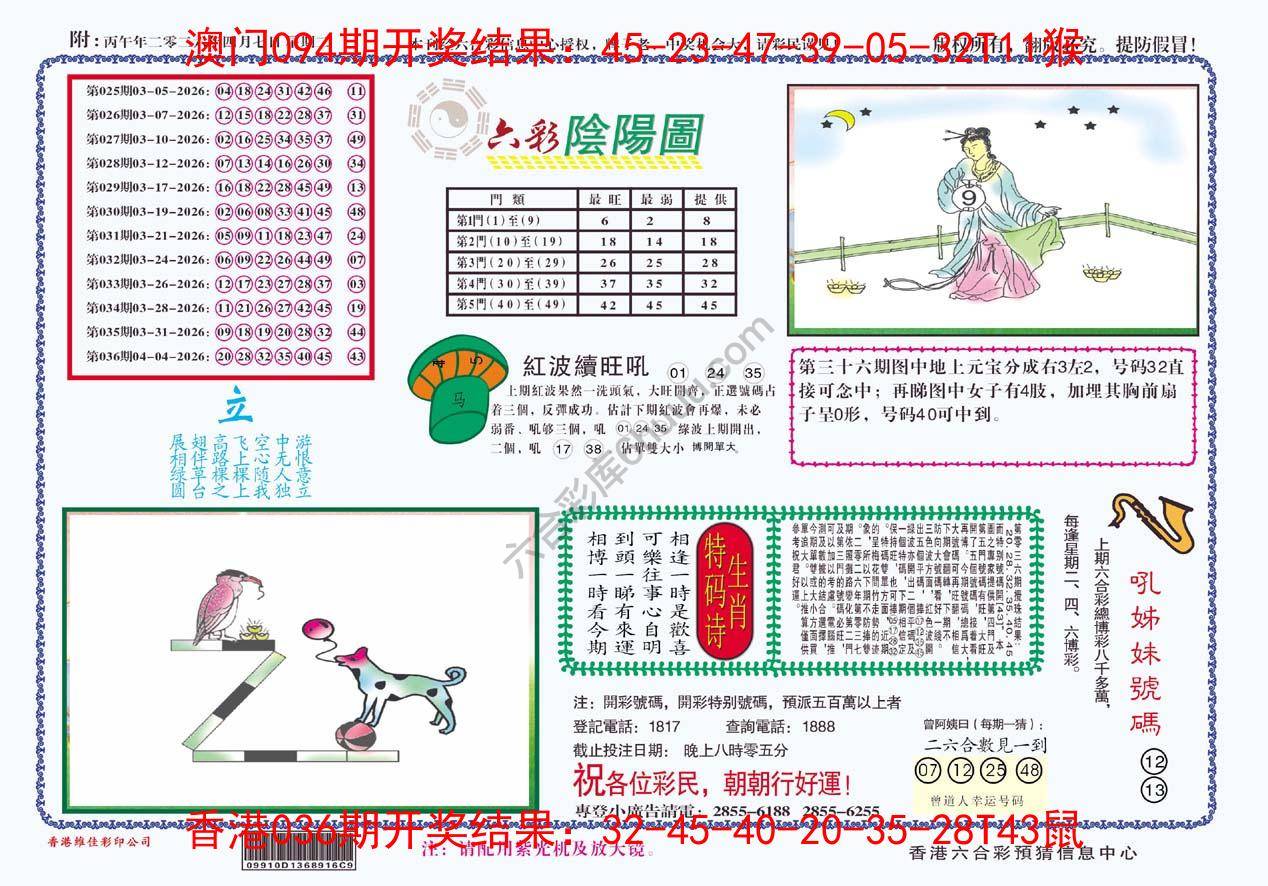 六彩阴阳图