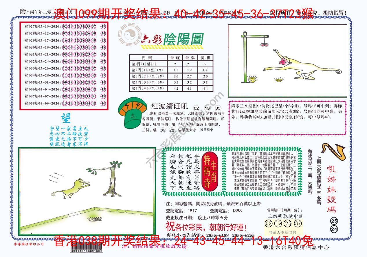 六彩阴阳图