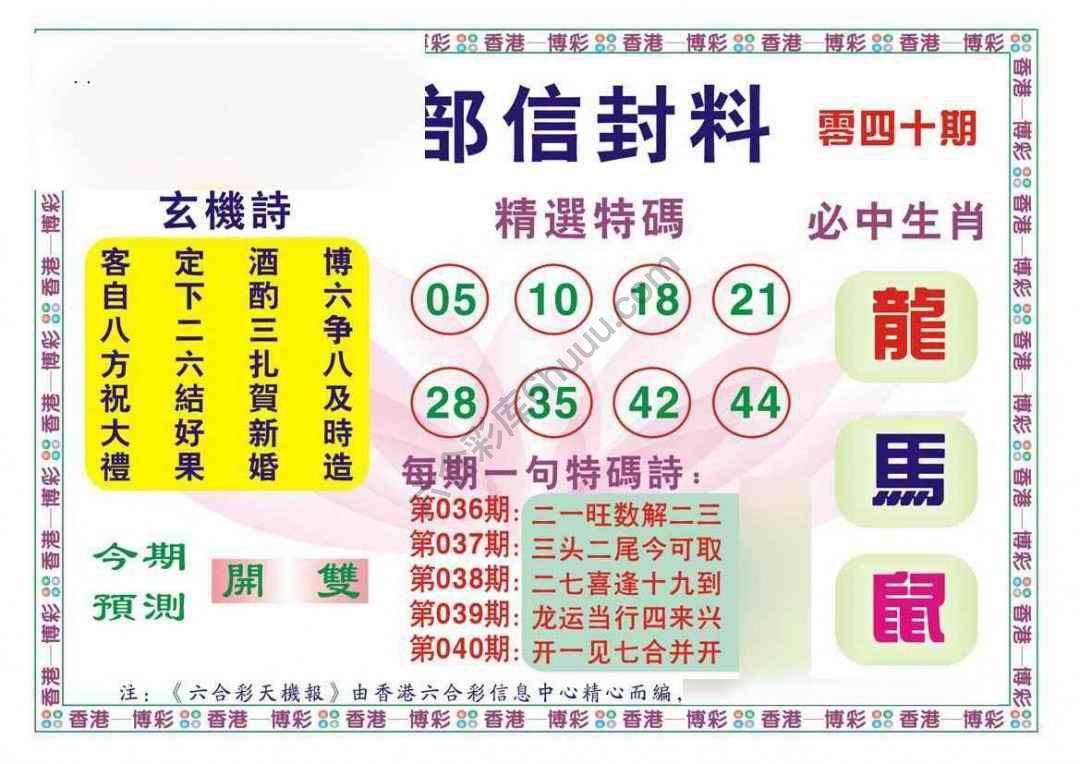 内部信封料