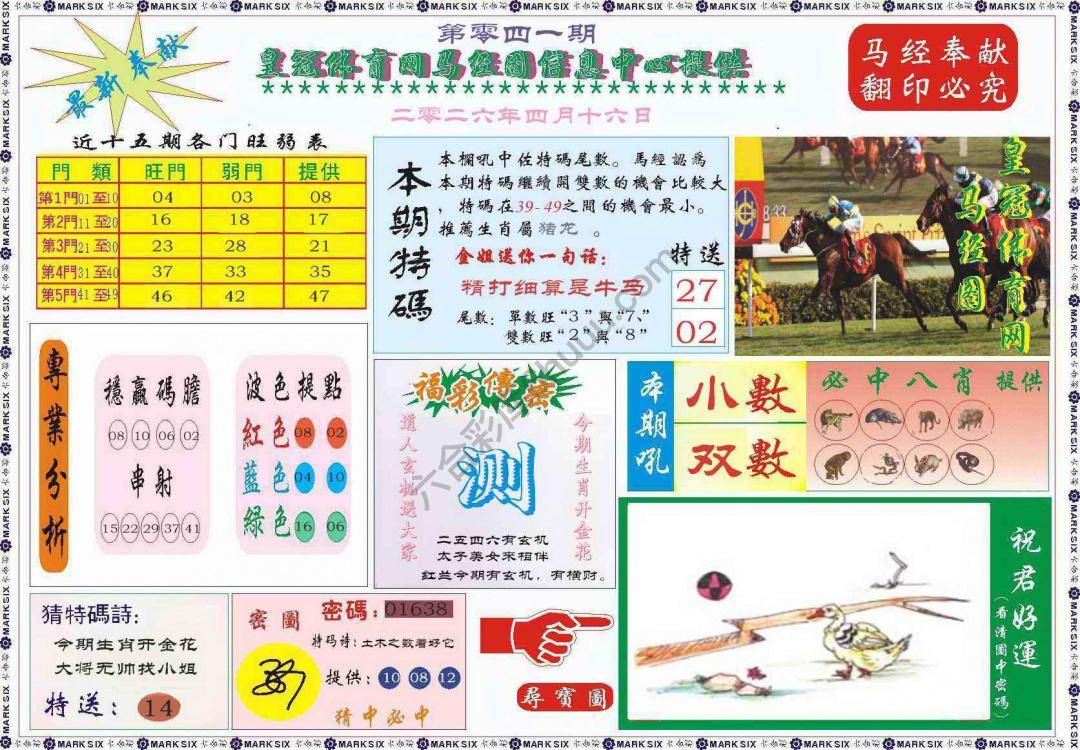 马经图记录