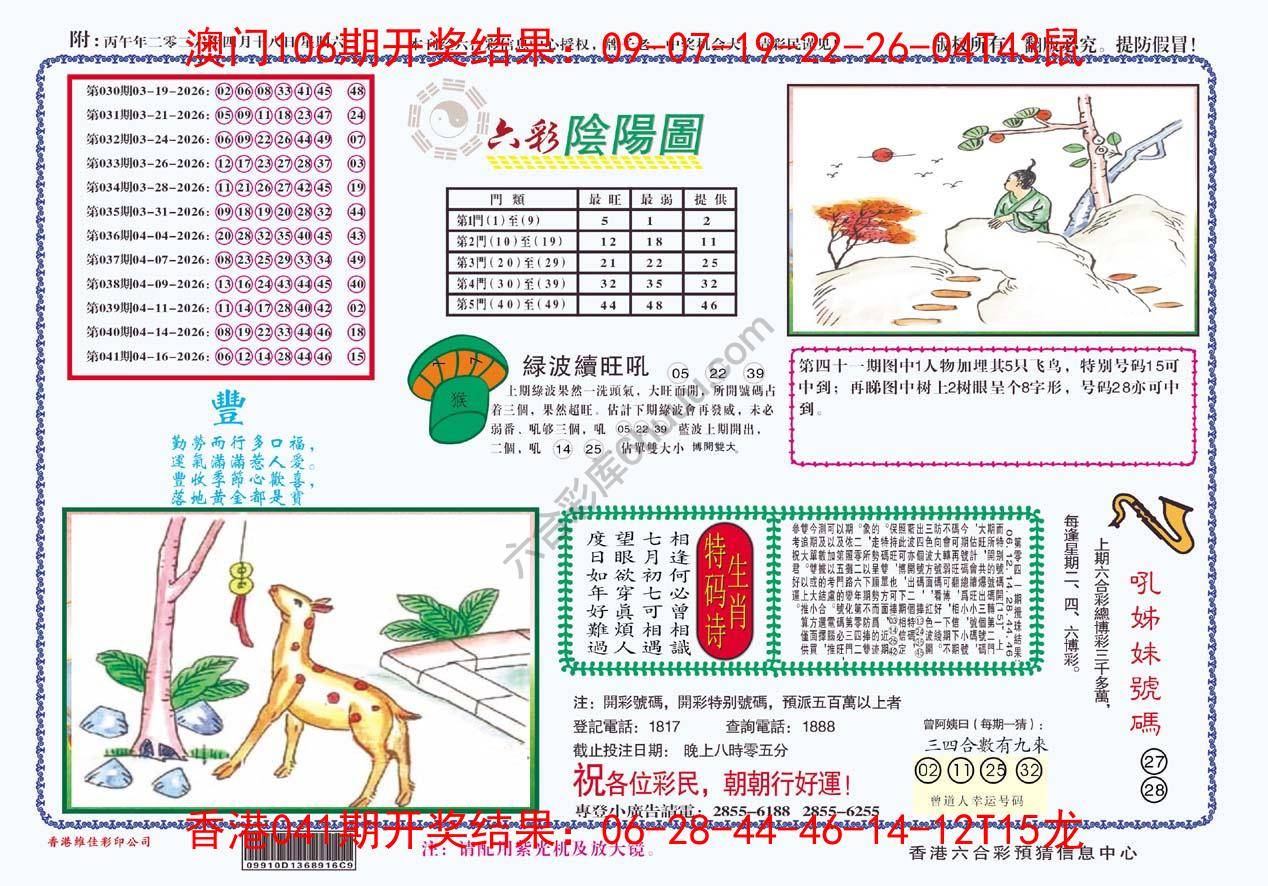 六彩阴阳图