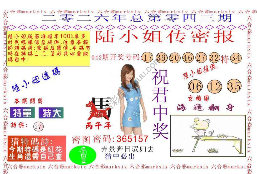 陆小姐传密