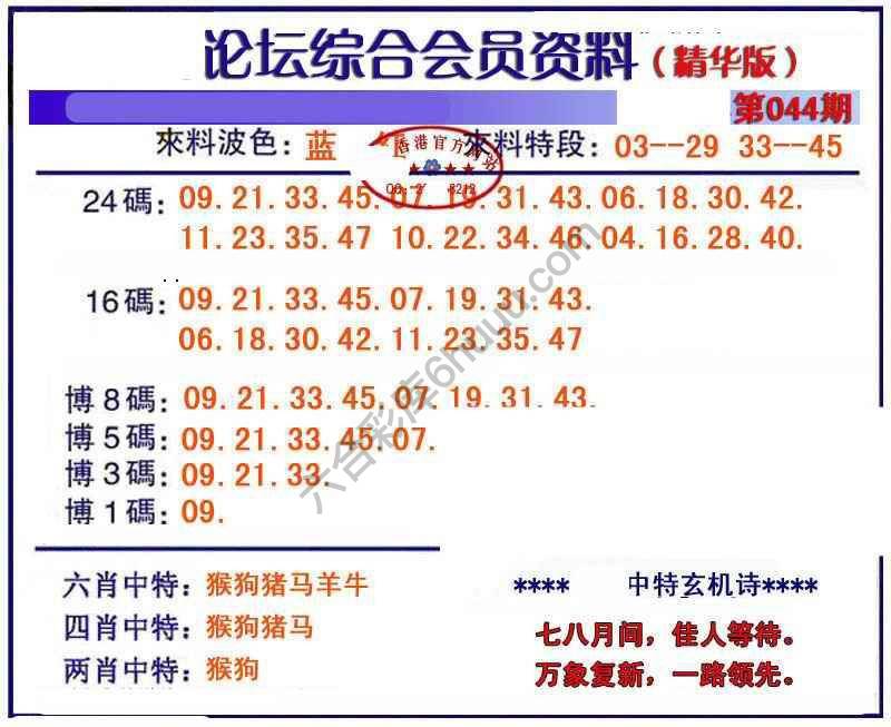 综合会员资料