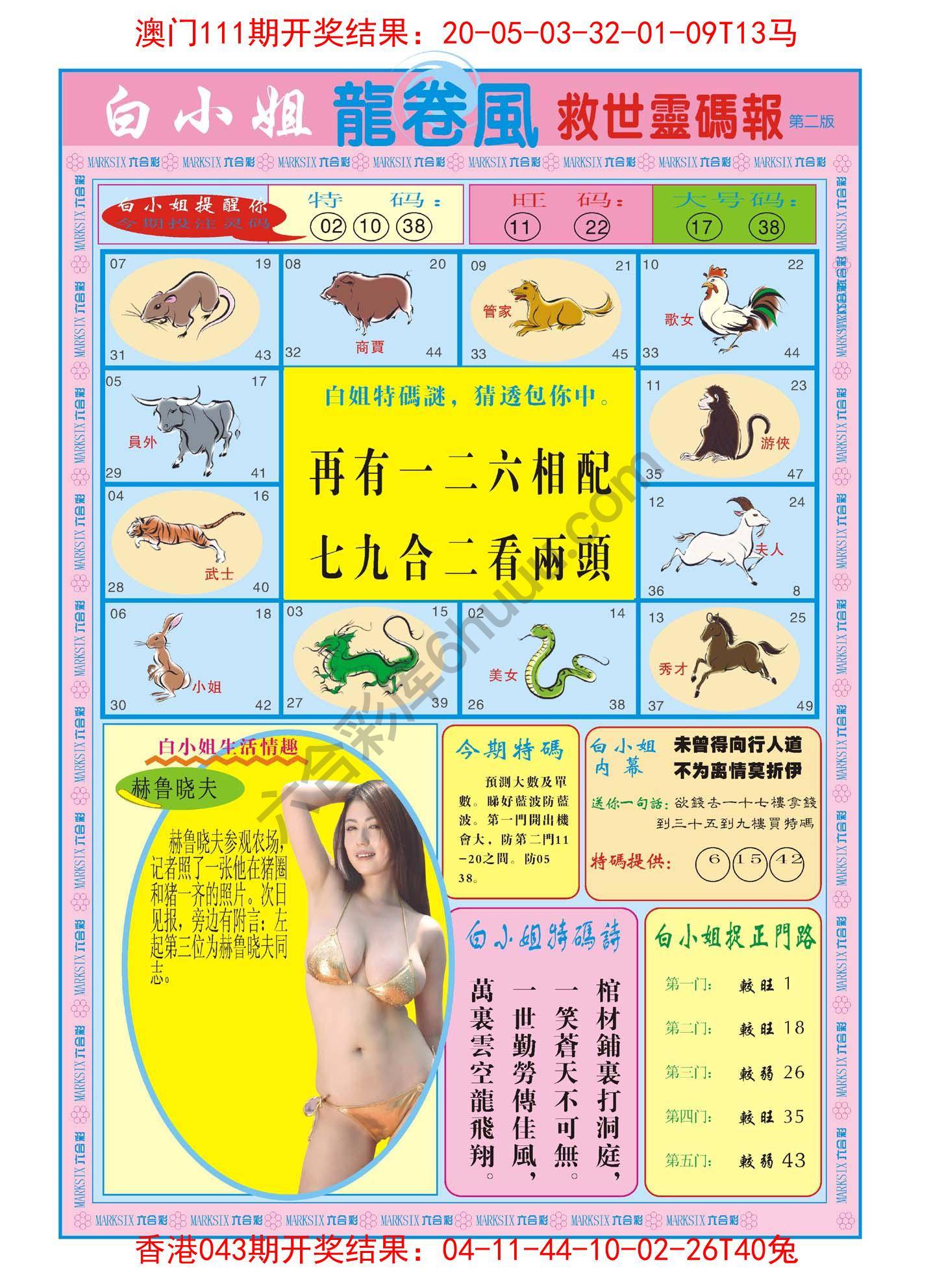 白小姐救世灵码报