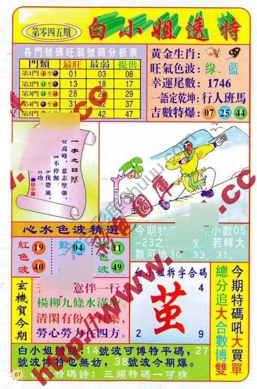 白小姐透特