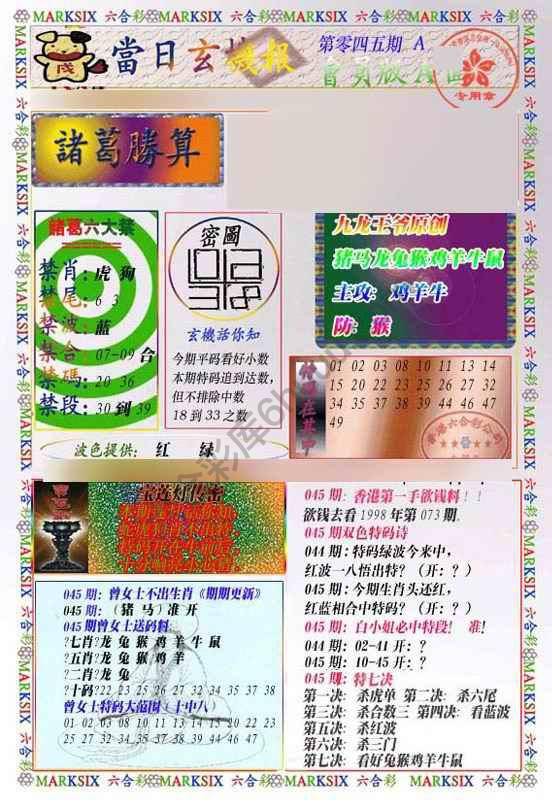 当日玄机报