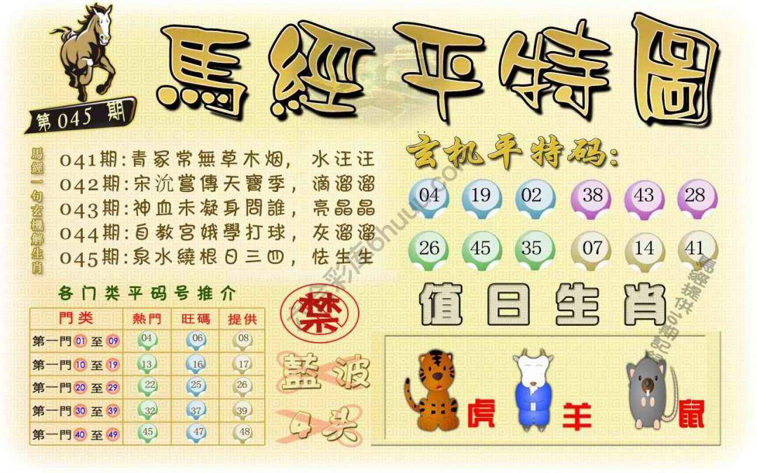 马经平特图
