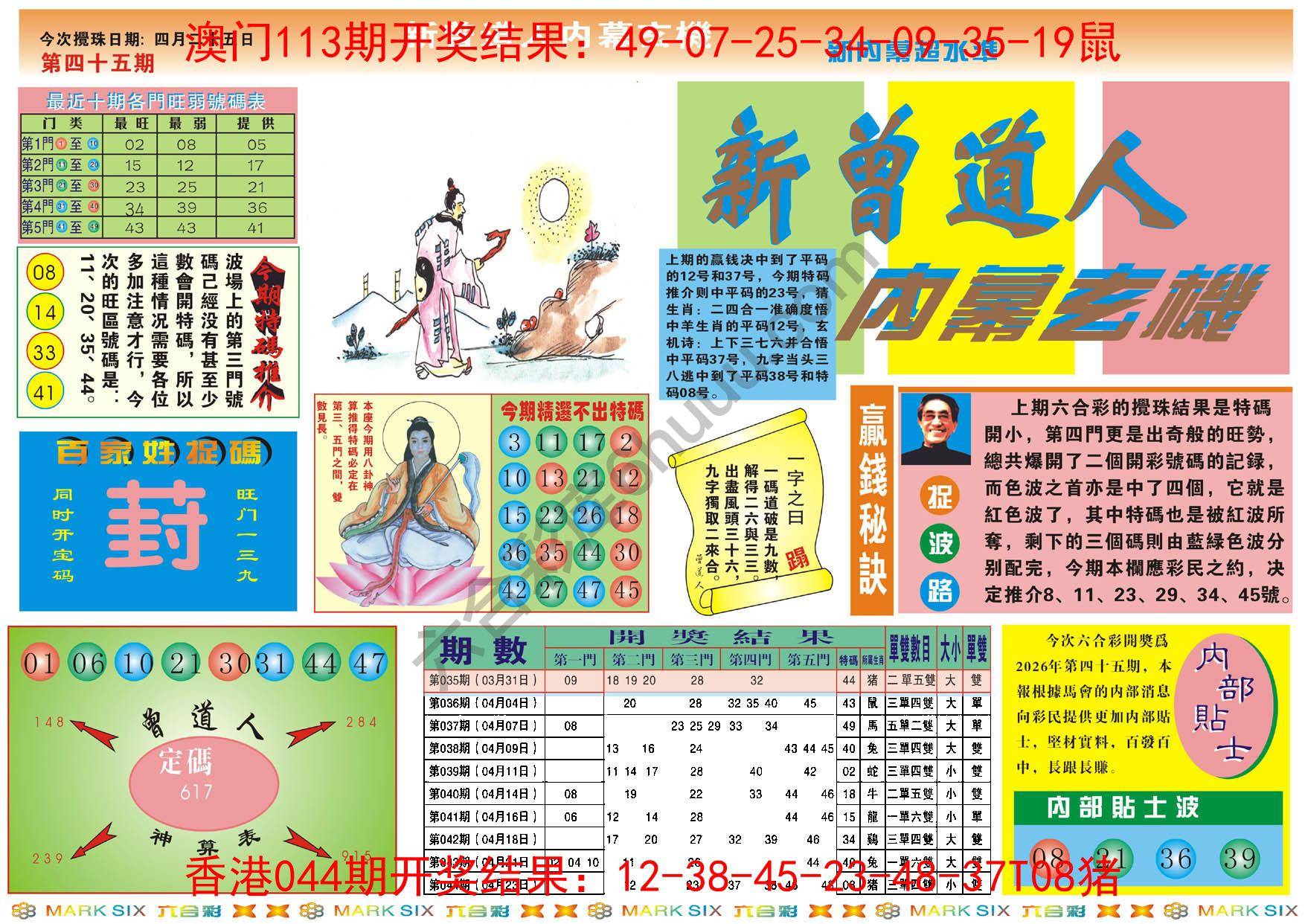新曾道人内幕玄机