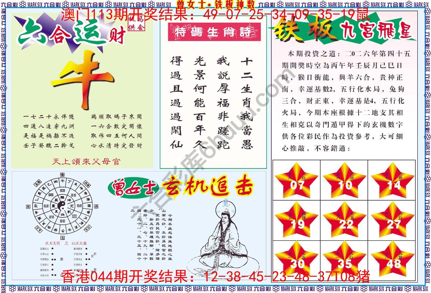 曾女士铁板神数