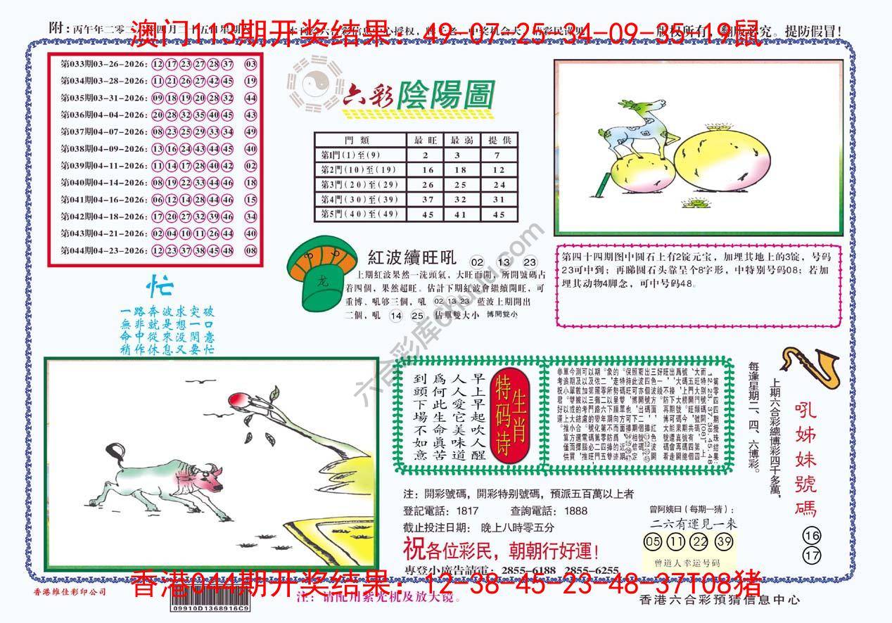 六彩阴阳图