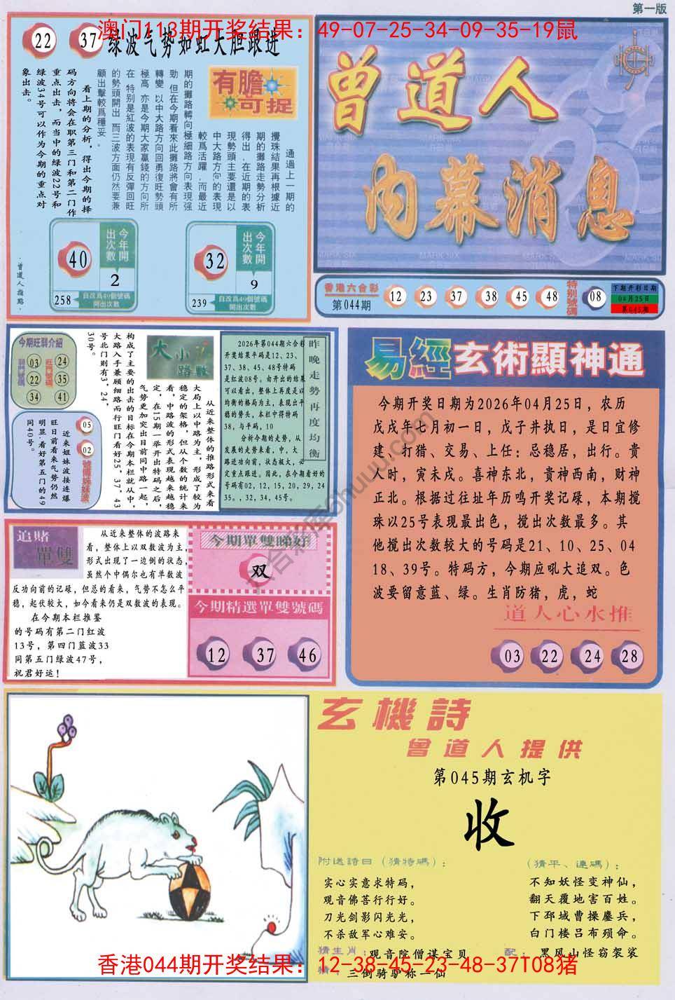 曾道人内幕消息