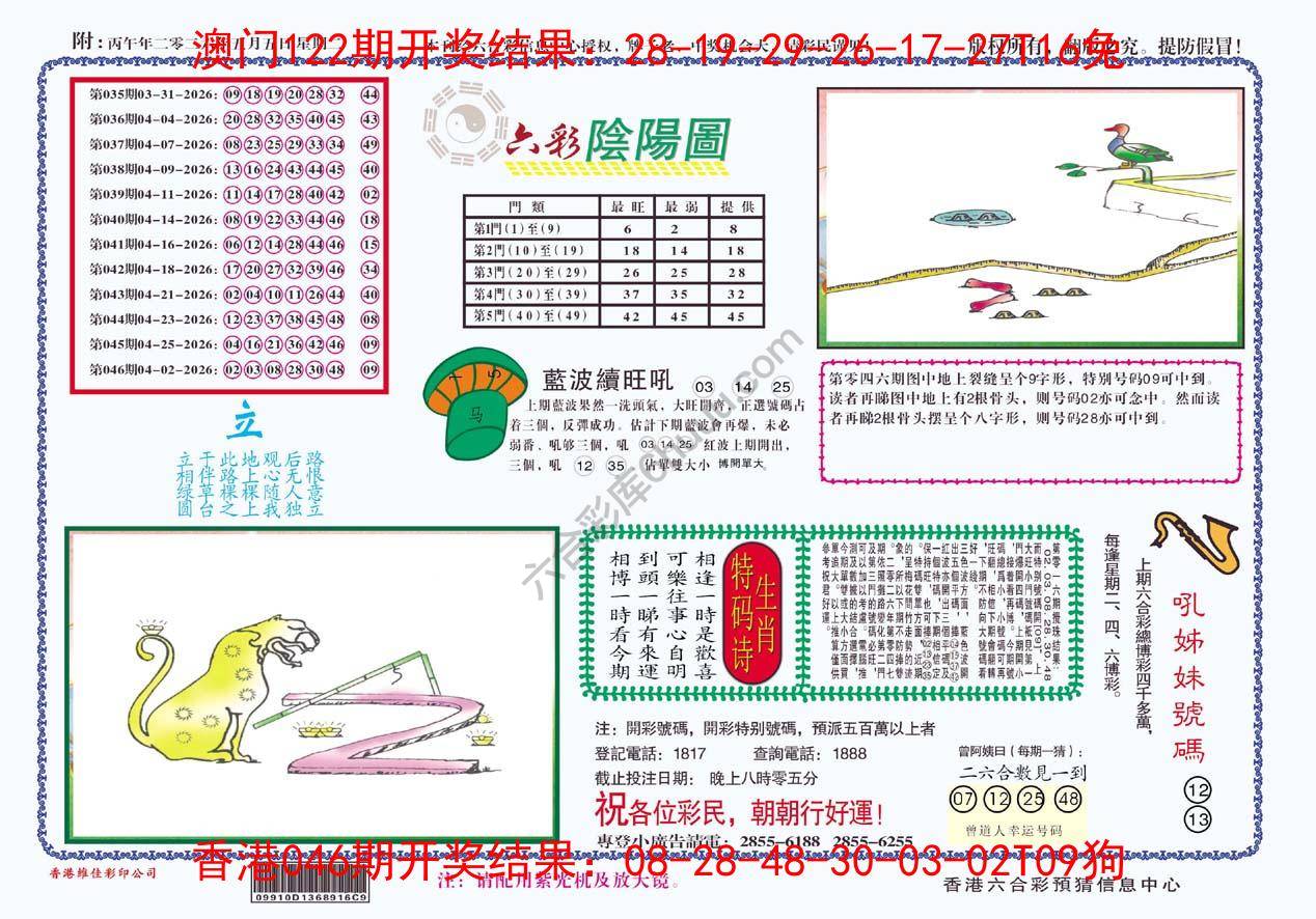 六彩阴阳图