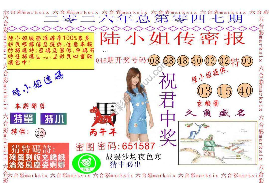 陆小姐传密