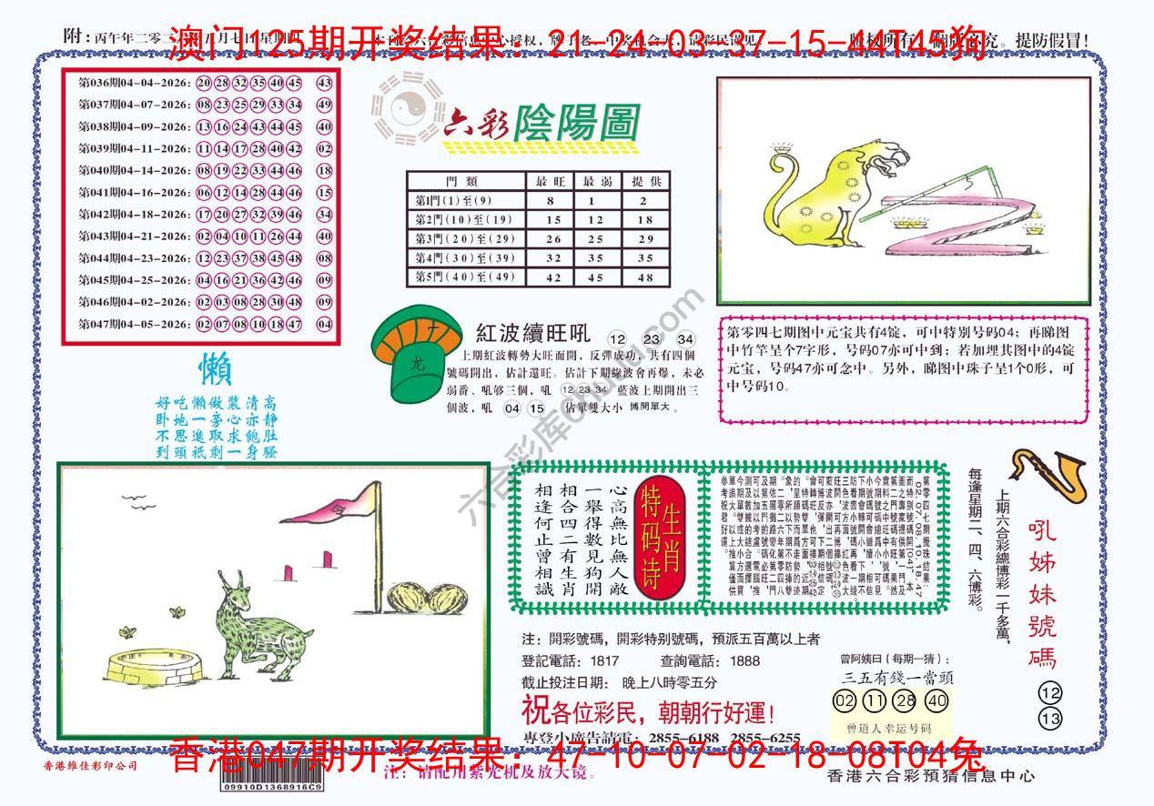 六彩阴阳图