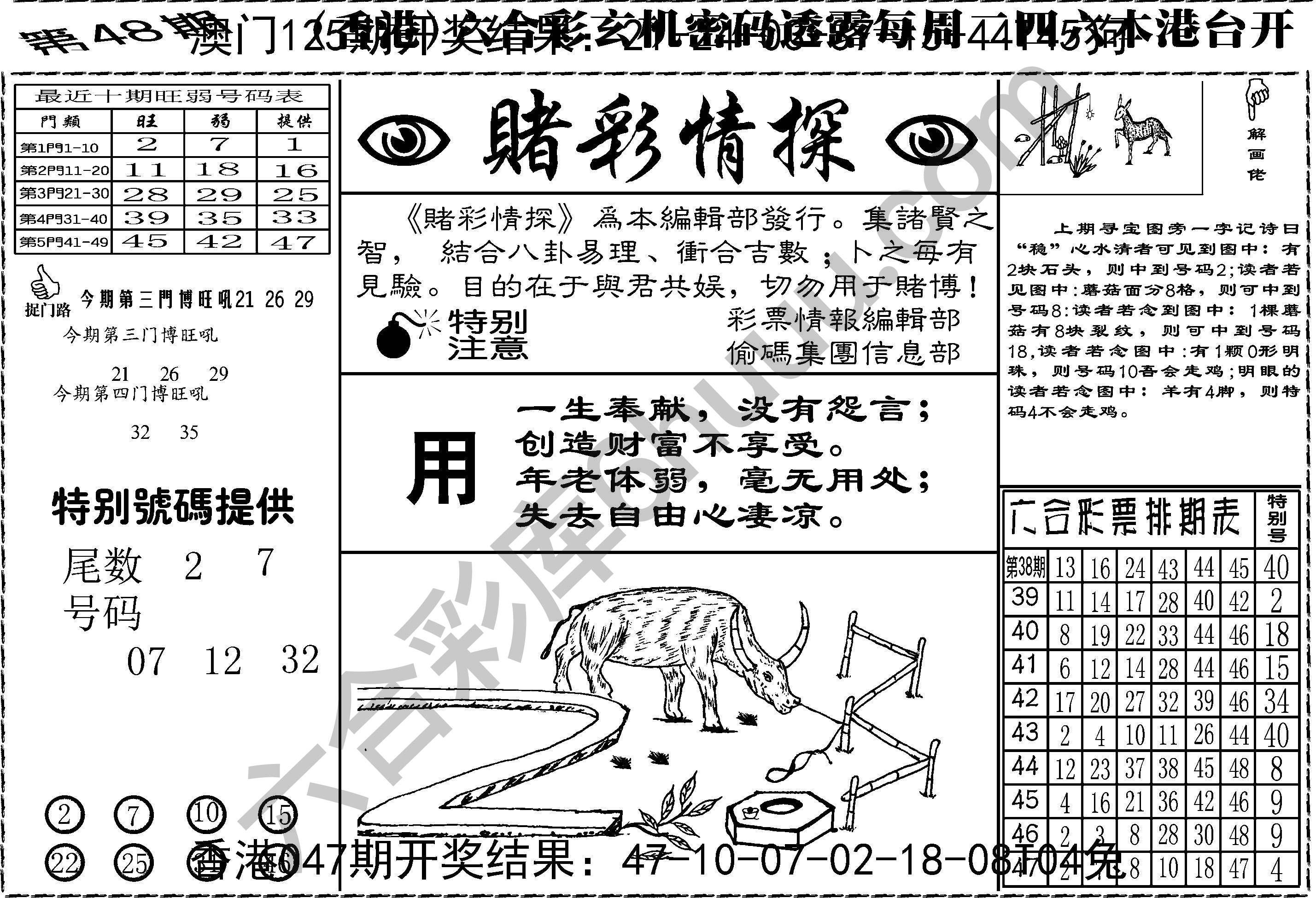 赌彩情探