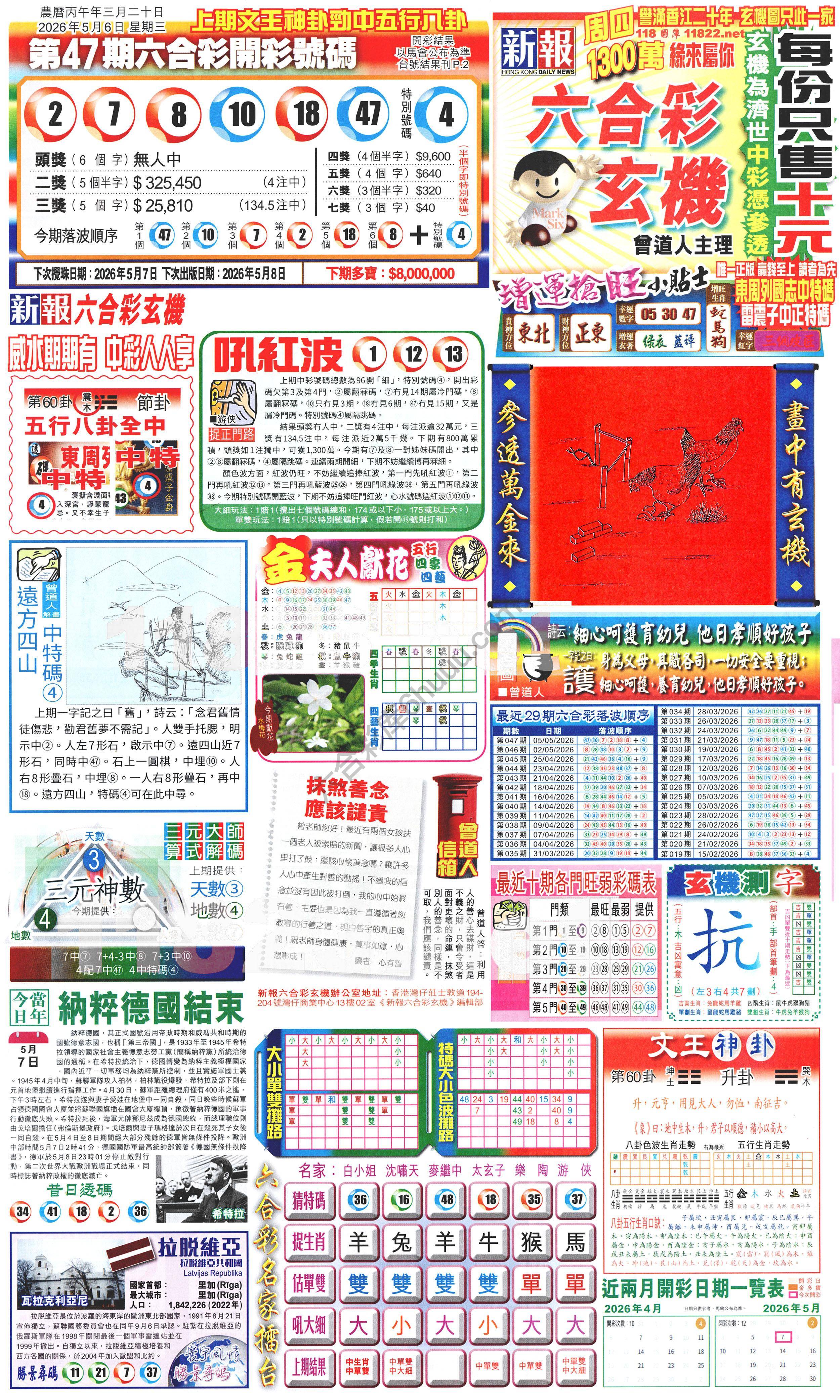 新报六合彩玄机