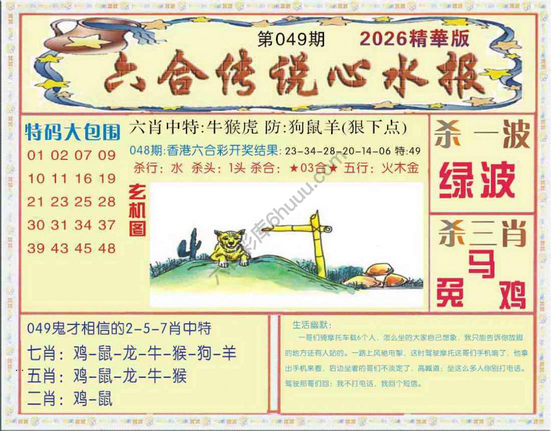 六合传说心水报