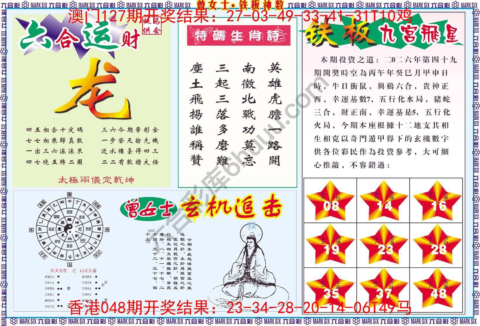 曾女士铁板神数