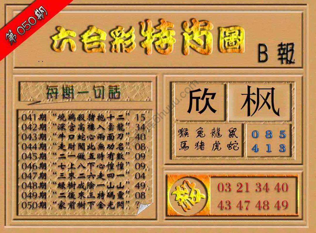 六合彩特肖图
