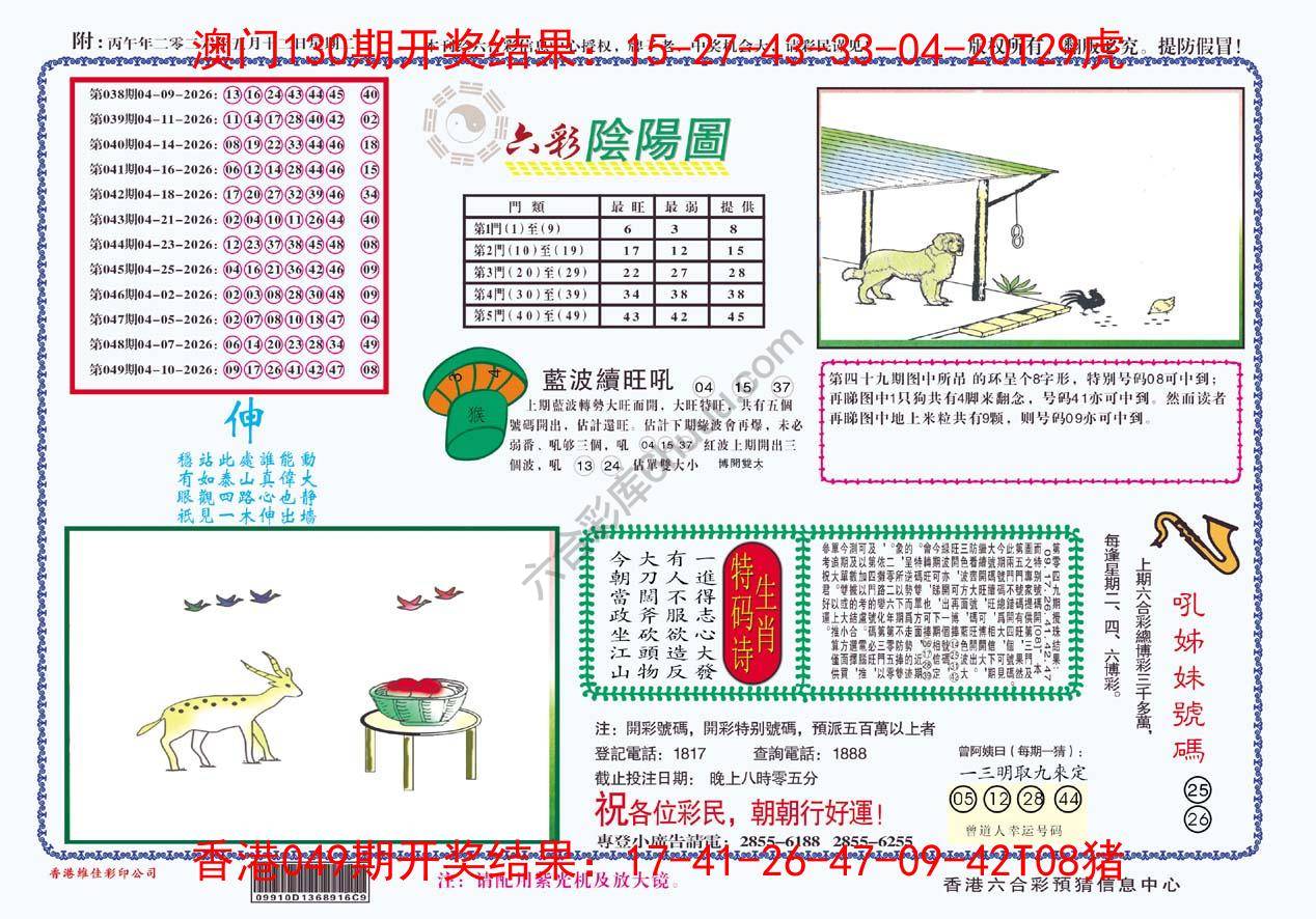 六彩阴阳图