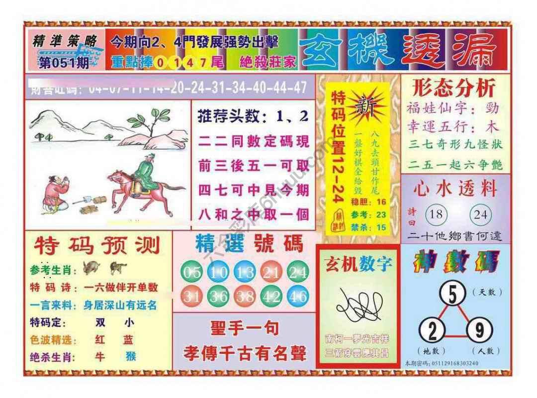 玄机透漏