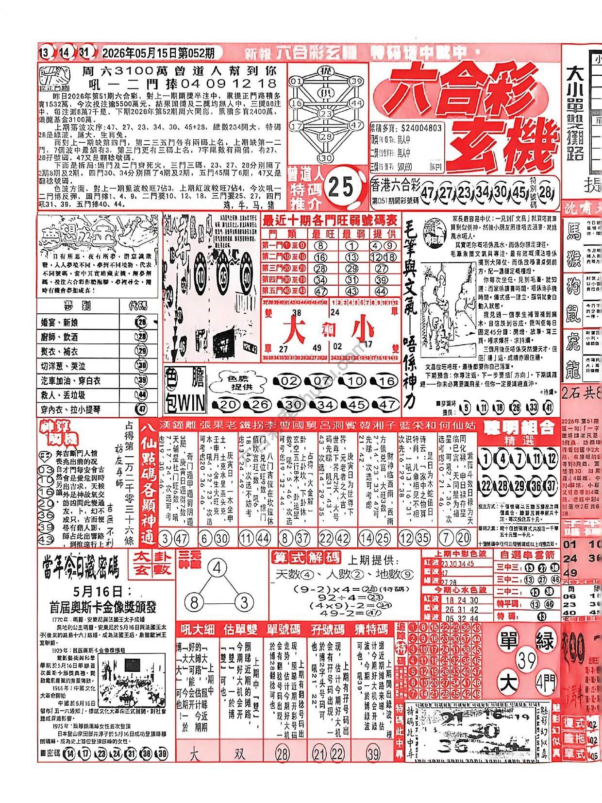六合彩玄机